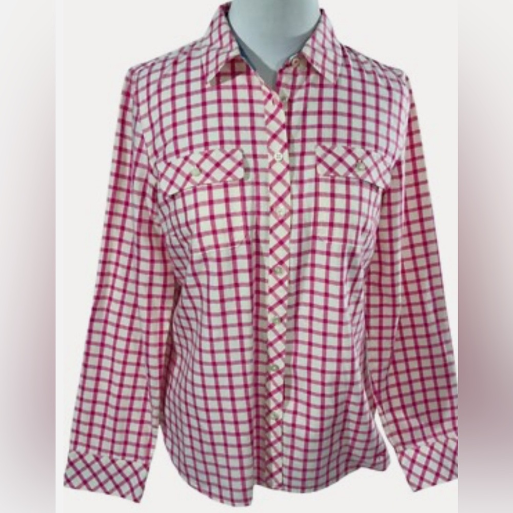 Talbots Small Petite Longsleeve Button-Up Blouse for Women